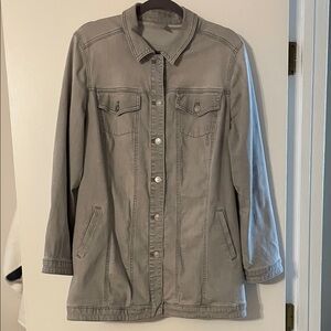 Chico's Gray Jean Jacket